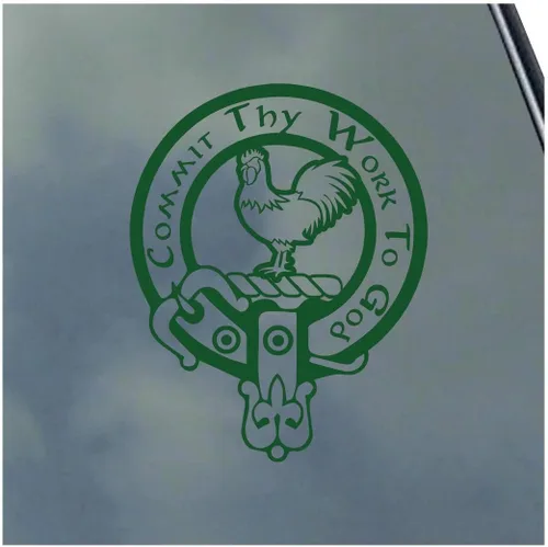 Vista 4 de Sinclair Scottish Clan - Calcomanía de vinilo con opción de bandera, diseño de tartán
