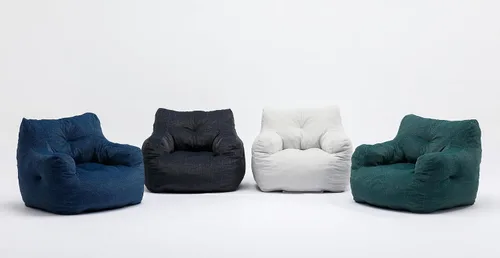 Vista 9 de Antetek Sillas puff para adultos y niños, moderna silla decorativa de tela de terciopelo ultra suave para sala de estar, dormitorio, apartamento