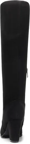 Vista 4 de DREAM PAIRS - Botas altas de tacón grueso para mujer, largo por encima de la rodilla