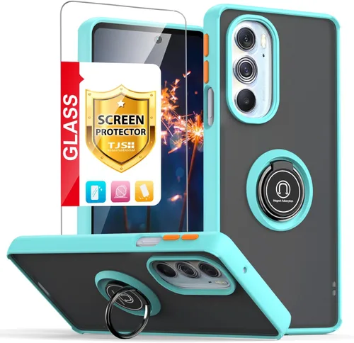 Vista 12 de Funda TJS para Motorola Moto Edge Plus 2022/Edge+ 5G UW 2022 (negro)