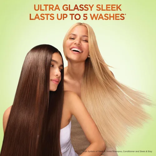 Vista 8 de Garnier Fructis Sleek & Shine Champú, cabello encrespado, seco, inmanejable, 22 onzas líquidas (el embalaje puede variar)