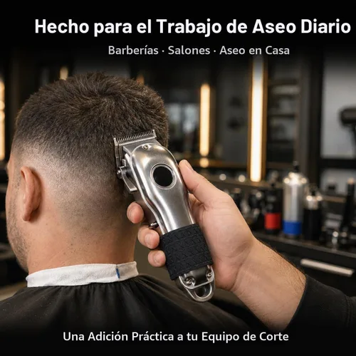 Vista 5 de WAYUTO Juego de 9 bandas profesionales de silicona para recortar el cabello, peinar y arreglar el cabello