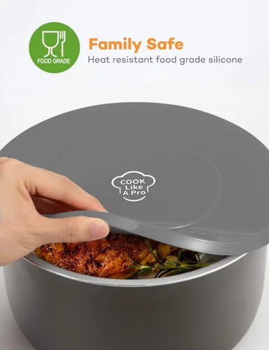 Vista 11 de SiCheer Tapa interior de silicona compatible con Ninja Foodi de 6.5 y 8
