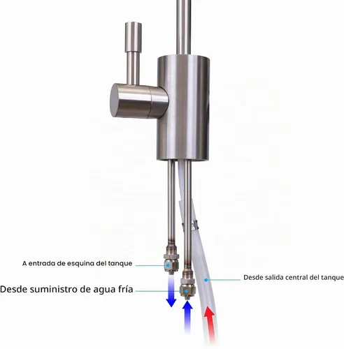 Vista 9 de Ready Hot 41-RH-300-F570-BN Sistema dispensador de agua caliente instantáneo, 2.5 cuartos de galón, pantalla digital, grifo de agua caliente de una