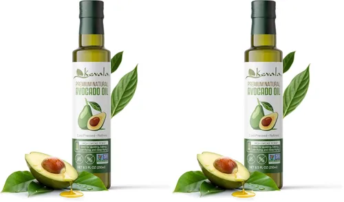 Vista 14 de Kevala Aceite de aguacate – 8.5 onzas, botella de vidrio, grapas de cocina prensadas en frío High Temperature Cooking, Multipurpose Vegetable Oil