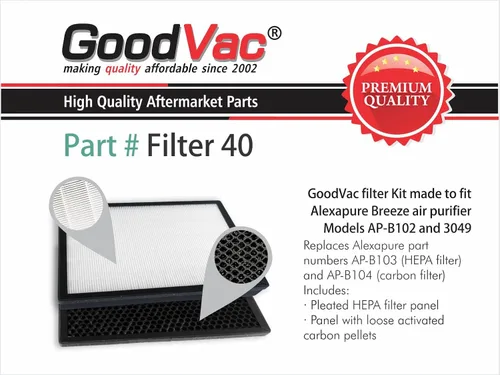 Vista 3 de Kit de filtro compatible con purificadores de aire Alexapure Breeze AP-B102 / 3049
