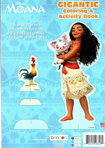 Vista 2 de Disney - Moana - Libro gigante para colorear y actividades - 200 páginas