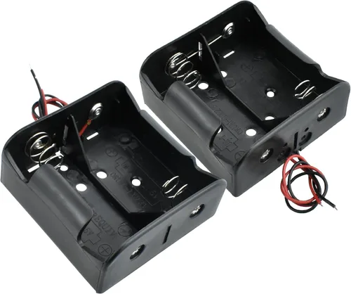 Vista 15 de SDTC Tech Paquete de 2 1 caja de batería de celda C de 1,5 V tamaño C con cables de alambre
