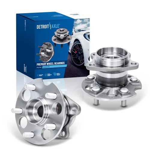 Vista 42 de Detroit Axle - 2 rodamientos de rueda delanteros para Ford Contour Mercury Cougar Mystique Volvo S40 V40, trasero para Escape Mariner Mazda Tribute