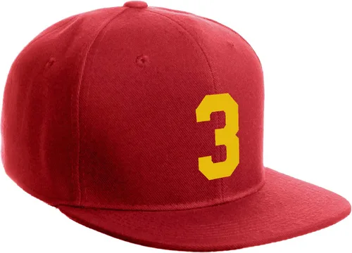 Vista 79 de Número de equipo modificado para requisitos particulares del jugador del color del sombrero del Snapback de la visera plana clásica de la visera