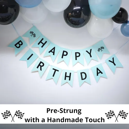 Vista 7 de Decoraciones y suministros listos para fiestas de autos de carreras para todas las ocasiones: cumpleaños, fiestas de adultos y niños y más