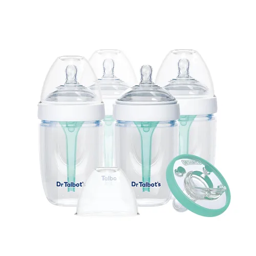 Vista 8 de Dr. Talbot's Biberones anticólicos de 6 onzas, biberones para bebés recién nacidos de 0 meses en adelante, biberones autoferilizantes para recién