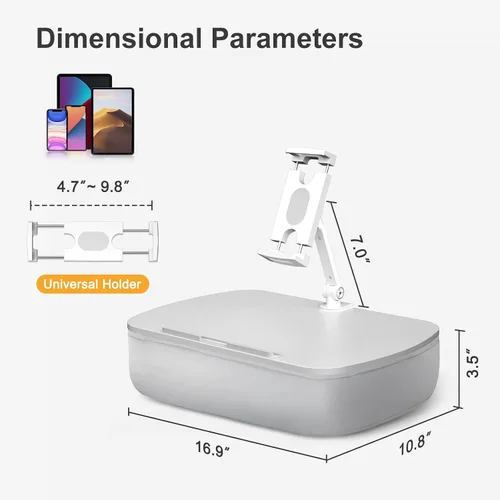Vista 3 de ERGONOV Almohada de frijoles para regazo acogedora Kindle con soporte ajustable para brazo, soporte de tableta de 360°, se adapta a Kindle