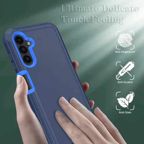 Vista 5 de ONOLA Funda compatible con Samsung Galaxy A14 5G con protector de pantalla HD, resistente a los golpes y a las caídas, funda de 3 capas para Samsung