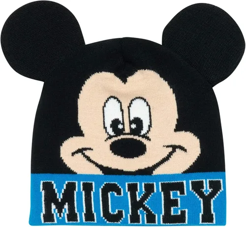 Vista 4 de Disney Mickey Mouse - Conjunto de sombrero de invierno McQueen para niños, guantes o guantes para niños (niñosniños pequeños)