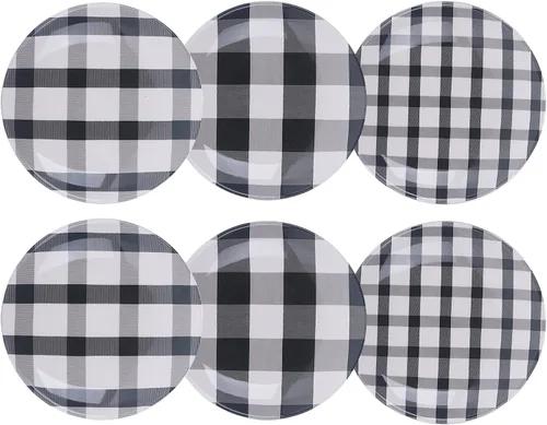 Vista 7 de Bico Blossom Symphony - Juego de 6 platos pequeños de 6 pulgadas de cerámica para aperitivos, postres, para bocadillos, ensaladas, decoración