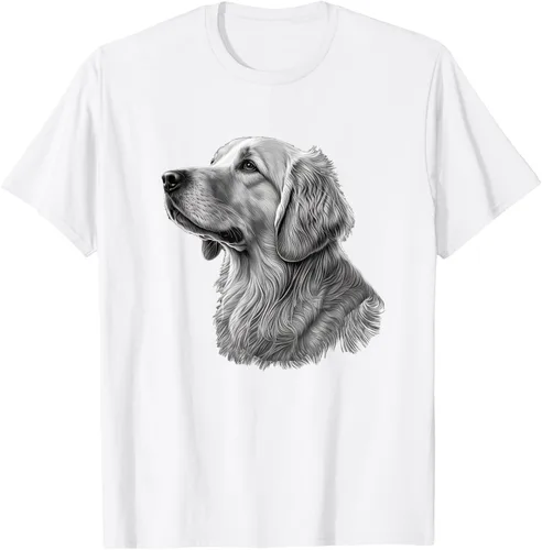 Vista 18 de Camiseta divertida Golden Retriever, Negro