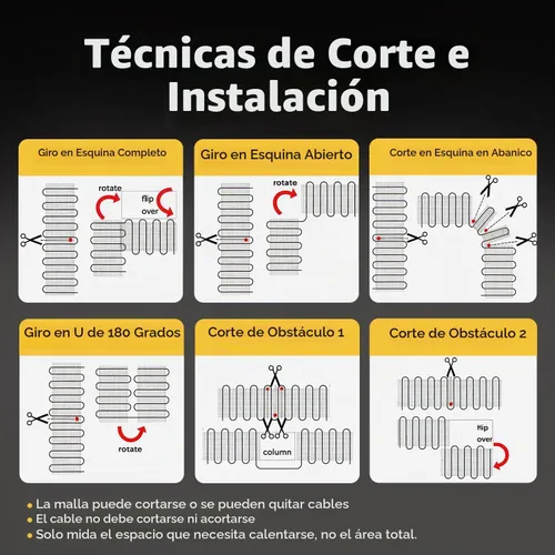 Vista 7 de Sistema de calefacción por piso radiante eléctrico con termostato programable GFCI requerido 120V, HW2012-100, 120.00 volts