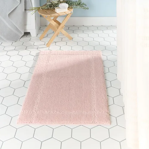 Vista 2 de TOWN & COUNTRY EVERYDAY Tapete de baño ultra afelpado con borde copetudo, suave y absorbente, parte trasera antideslizante, lavable a máquina