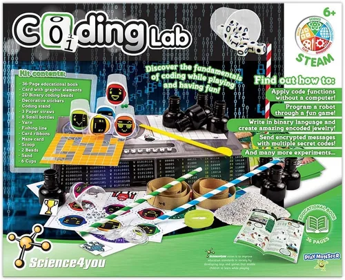 Vista 4 de Science4you - Laboratorio de codificación - 10 experimentos para aprender a codificar - Kit de actividades divertidas y educativas - para niños a