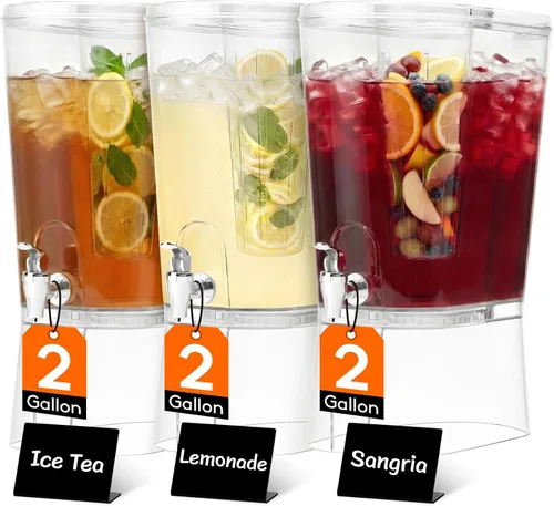 Vista 18 de Lifewit Dispensador de bebidas de 2 galones con espita a prueba de fugas e