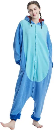 Vista 5 de OGU' DEAL Pijama unisex para adultos, ropa de dormir con diseño de animales para disfraz de fiesta de Halloween, traje diario de dibujos animados