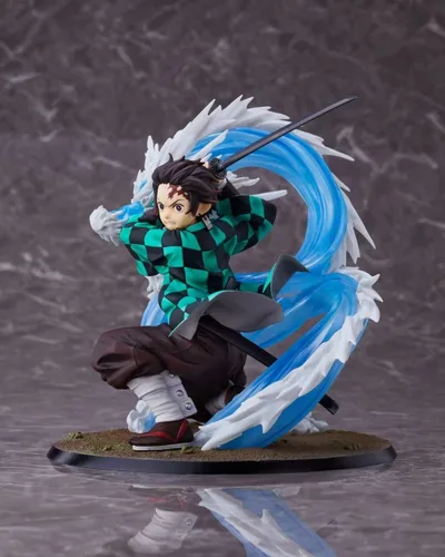 Vista 3 de Aniplex Demon Slayer: Kimetsu No Yaiba Tanjiro Kamado Figura Versión Deluxe