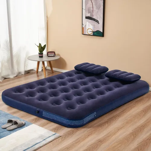 Vista 3 de DIMAR GARDEN Colchón de Aire de Tamaño Completo para Acampada, Cama Hinchable con Almohada, Incluye Bomba de Mano