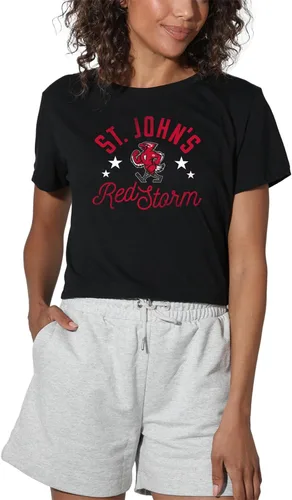 Vista 181 de Colección oficial de camisetas con diseño de mascota desgastada para mujer, color negro Grizzlies del estado de Adams