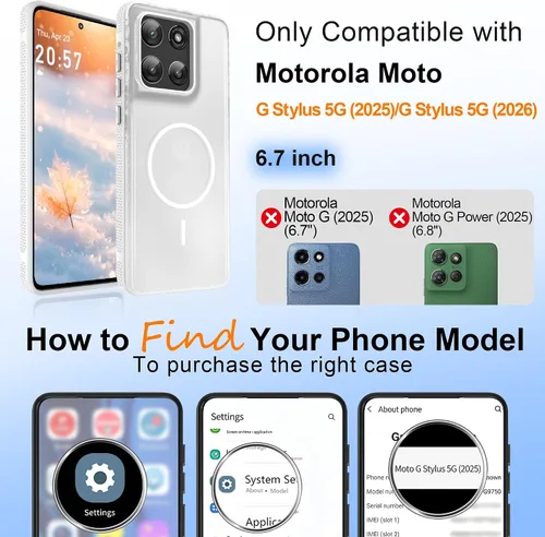 Vista 39 de Jshru Funda para Samsung Galaxy S26 Plus/Galaxy S25 Plus: para Galaxy S24 Plus [compatible con Magsafe] [2 protectores de pantalla HD] cubierta