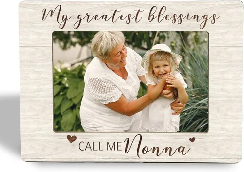 Vista 11 de Abuelita Gifts - Marco de fotos de madera de Abuela Gifts de 4 x 6, regalo para el día de la madre, cumpleaños, Navidad