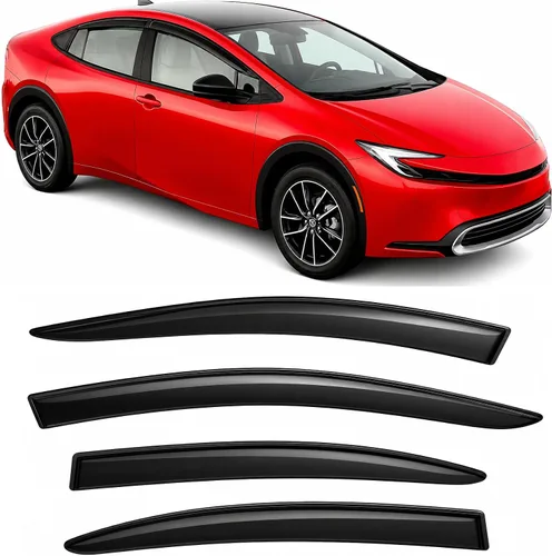 Vista 12 de 2018-2024 Deflectores de visor de ventana lateral adhesivo para Toyota Camry XV70 L LE SE XLE XSE híbrido, protectores de lluvia tintados oscuros