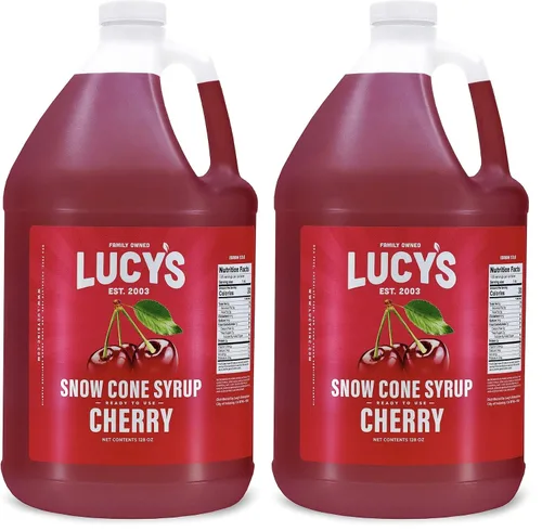 Vista 9 de Lucy's Family Owned – Jarabe para cono de nieve de raspado – 1 galón (128 onzas)