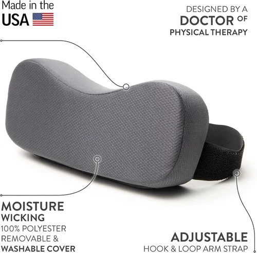 Vista 2 de OPTP Soporte de hombro PRO - Almohada de hombro para dolor de manguito rotador, uso durante la recuperación después de la cirugía y después