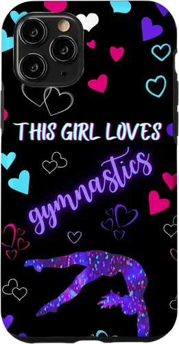 Vista 27 de Funda para iPhone 16 Gymnast This Girl Heart Loves Gymnastics Pink Teal
