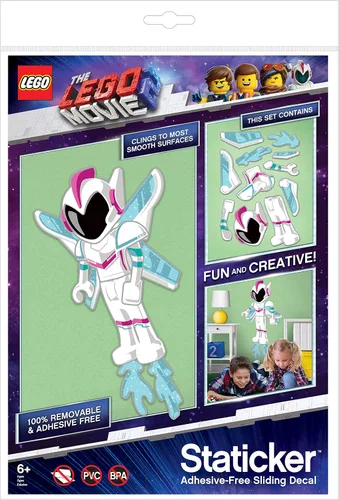 Vista 2 de The Lego Movie 2 Sweet Mayhem Staticker - Decoración de pared estática para dormitorio, sala
