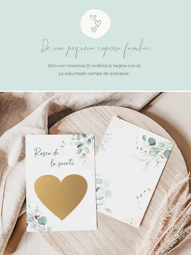 Vista 2 de JoliCoon - Tarjeta rasca para anuncio de embarazo, con sobre Papel de diseño de 12.35 oz/m², acabado UV táctil, papelería premium