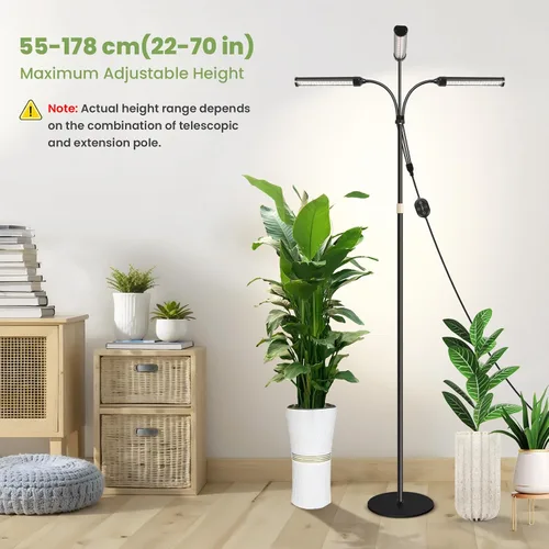 Vista 8 de Luces de plantas grandes para cultivo en interiores de 24 V, espectro completo mejorado de 660 nm, luz LED de cultivo LM281B+, luz de planta