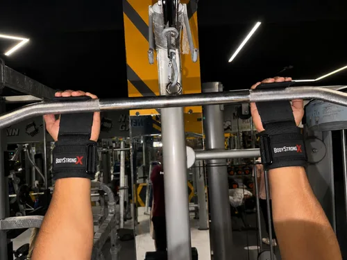 Vista 9 de Weight Lifting Hooks (Pair) – Heavy Duty Wrist Support Hooks for Deadlifts, Pull Ups, Shrugs & Rows – Non-Slip Steel Gym Hooks with Padded Neoprene