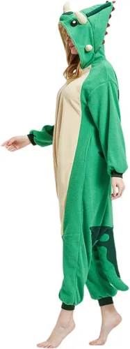 Vista 3 de DELEY Adult Onesie Halloween Costume Christmas Cosplay Costume One Piece Animal Pajamas Sleepwear for Women Men