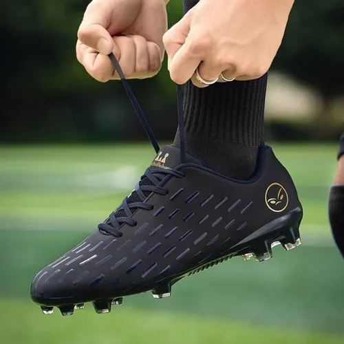 Vista 8 de TOLLN Zapatos de fútbol para hombre de suelo firme al aire libre, zapatos de fútbol juveniles