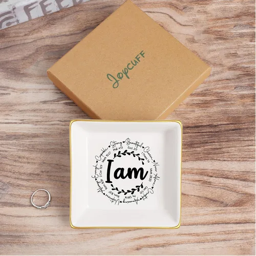 Vista 3 de JoycuFF Regalos religiosos para mujeres, regalos espirituales cristianos, platos de joyería, regalos para mujeres, niñas, adolescentes, regalos