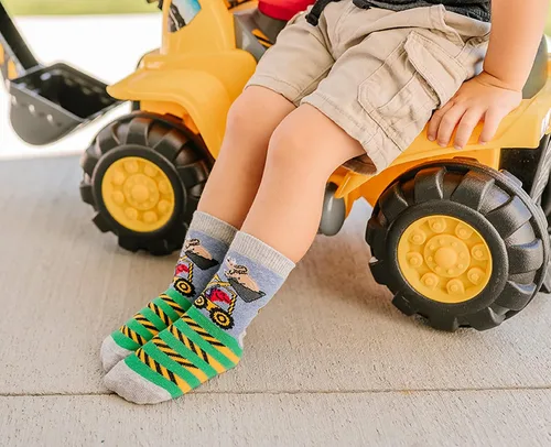 Vista 5 de Jefferies Socks Paquete de 6 calcetines de construcción de dinosaurios para niños