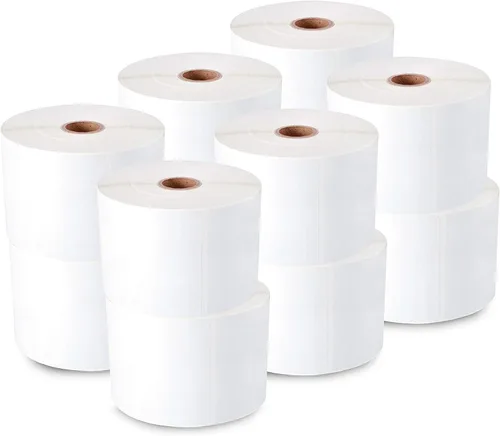 Vista 7 de enKo [3 rollos, 2100 etiquetas] - Etiquetas térmicas directas de 2-1/4 x 2 pulgadas, calcomanías de Logística de Amazon, etiquetas FN