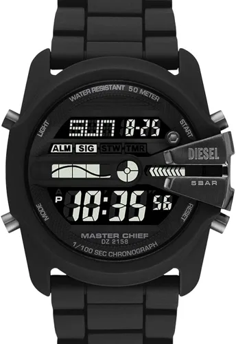 Vista 2 de Diesel All-Gender Master Chief Silicone Digital Sport Watch