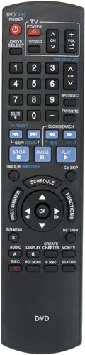 Vista 3 de Nuevo N2QAYB000197 Reemplazo remoto para grabadora de DVD Panasonic DMR-EZ48V DMR-EZ485V DMR-EZ485V DMR-EZ485 DMR-EZ48VK DMR-EZ485VK
