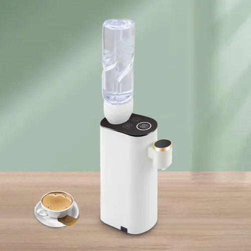 Vista 5 de Mini dispensador de agua para encimera con agua caliente instantánea, 5 ajustes de temperatura y pantalla LED, enfriador de agua portátil