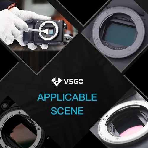 Vista 8 de VSGO Kit de limpieza de sensor de cámara APS-C, hisopos de limpieza de sensores, compatible con cámaras digitales DSLR y SLR (V-S02-12)
