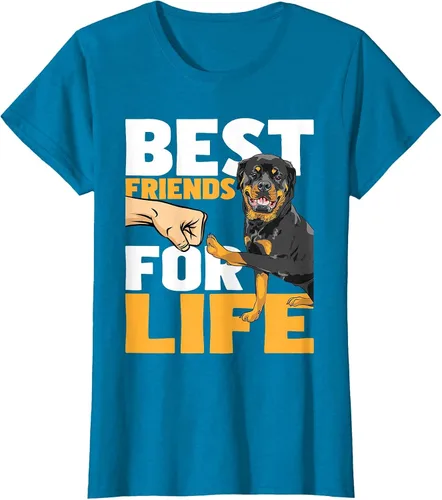 Vista 62 de Best Friends for Life - Rottweiler Animal Dog Lover Breeder T-Shirt
