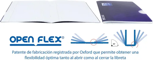 Vista 8 de Oxford PAQ/10 Libretas A5 48 3.17 oz Tubos Cuadrados 4 x 39.2 °F/M Tapa Plástico
